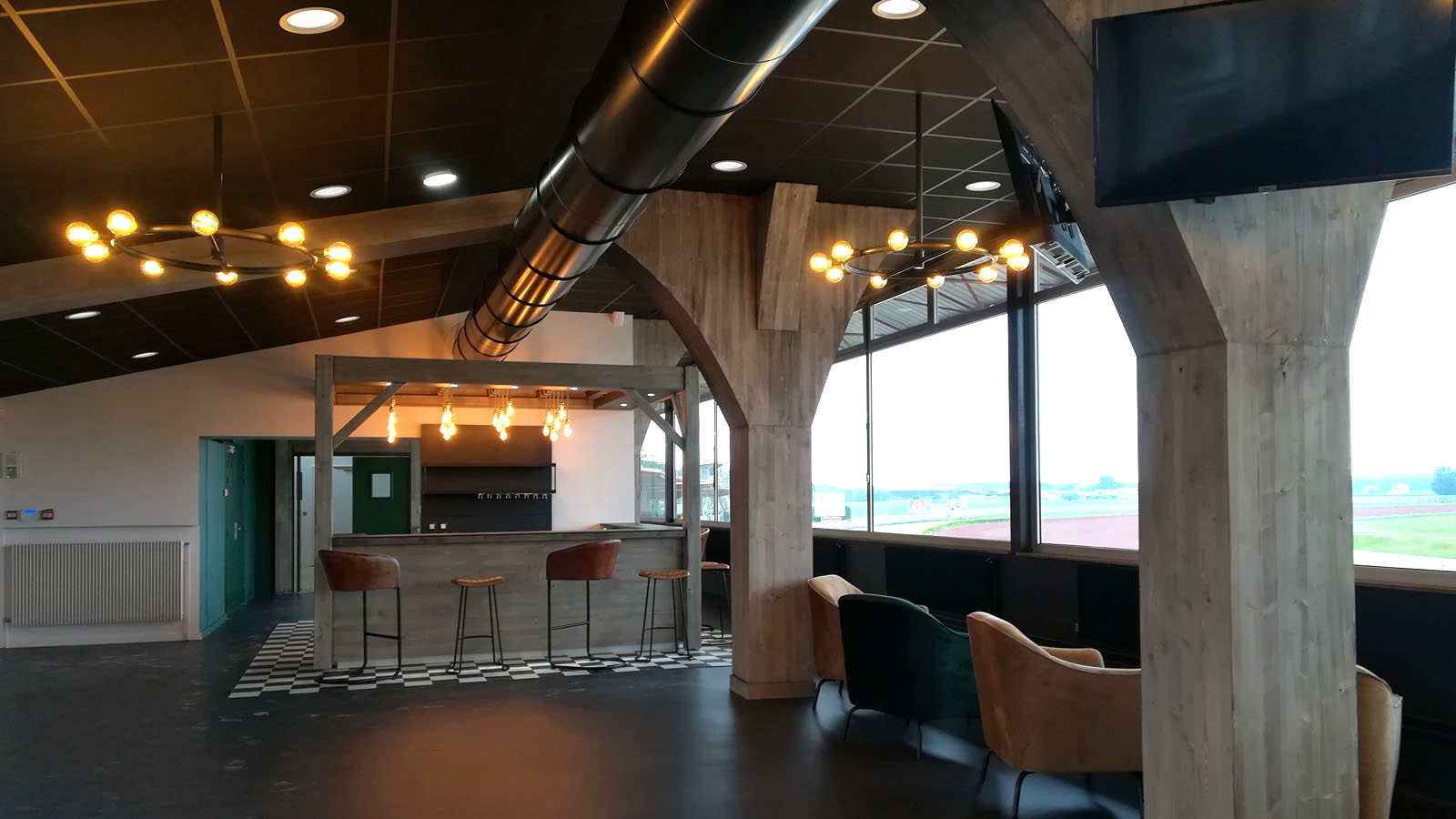 Aménagement d'une salle de réception de l'hippodrome  Vindry Architecture